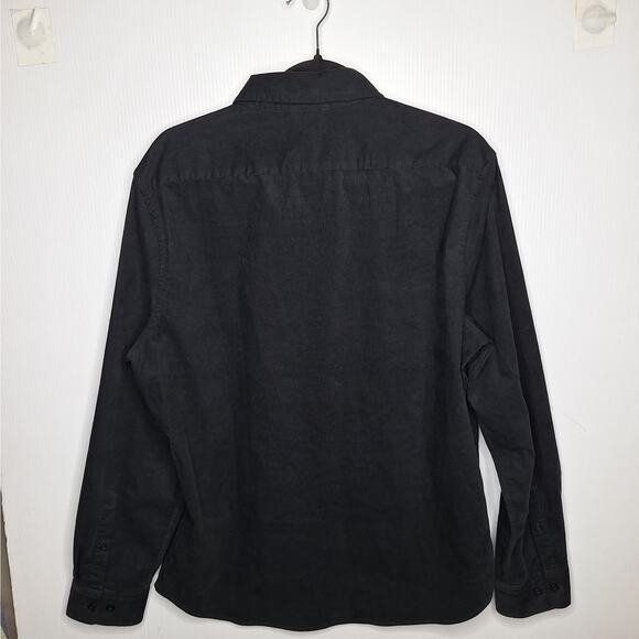 Express Men's Corduroy Long Sleeve Shirt Medium Pinwale Button Up Casual Goth - Picture 8 of 8